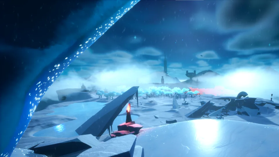 Official image of an icy Time's End landscape in Big Time